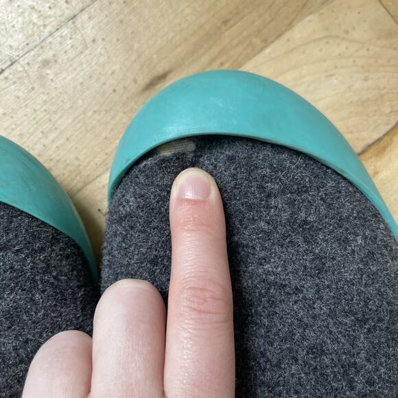 Mahabi Curve Slippers/Shoes Gray Wool Size EU 39 US Women's 8-8.5 - Picture 10 of 10